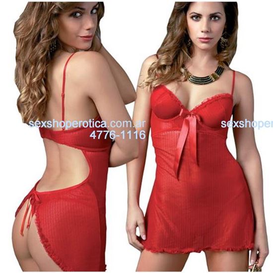 Babydoll tul y armado con espalda y cola libre